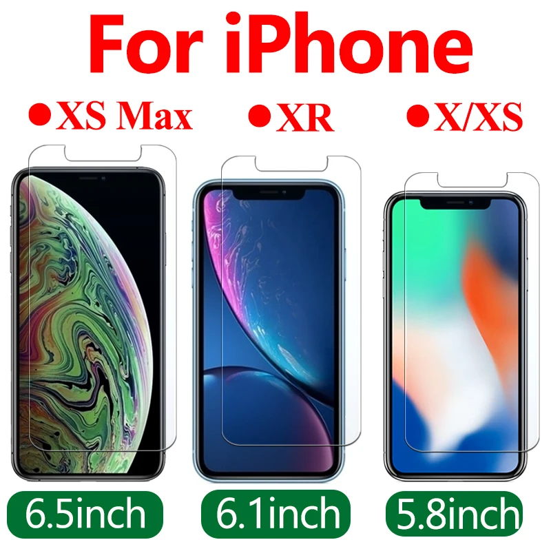 Закаленное стекло для apple iphone x xs max xr защитная пленка экрана xsmax 10 s 10r 10x i phone xmax