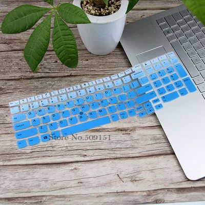 Gradual blue Для 15,6 дюймов новые lenovo ThinkPad P51s P52S E580 E585 T590 E590 L580 Мягкая Силиконовая защита для клавиатуры ноутбука крышка - Цвет: Gradual blue