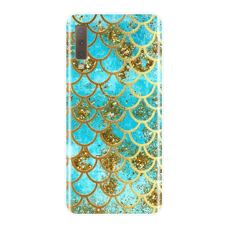 Мягкий силиконовый чехол из ТПУ для телефона Samsung Galaxy A6 A8 Plus 2018 накладка с рыбьей