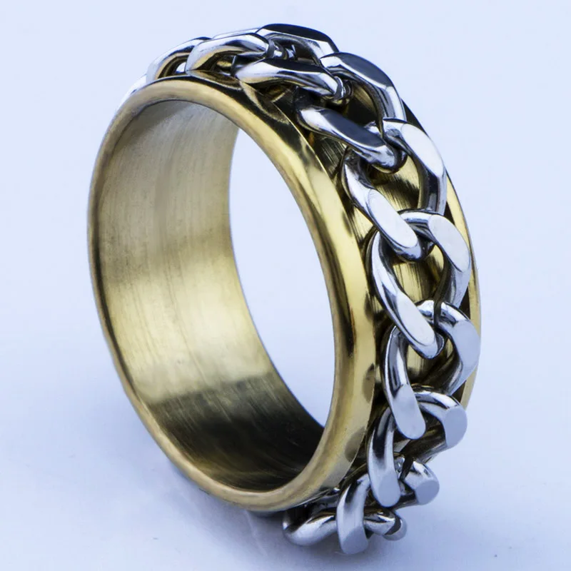 Горячая распродажа Новое поступление 316L нержавеющая сталь Золотая цепь мужские