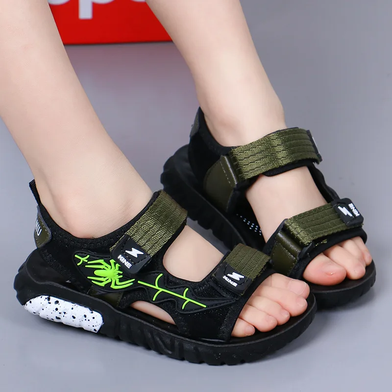 Детская пляжная обувь летние спортивные сандалии для мальчиков повседневная с