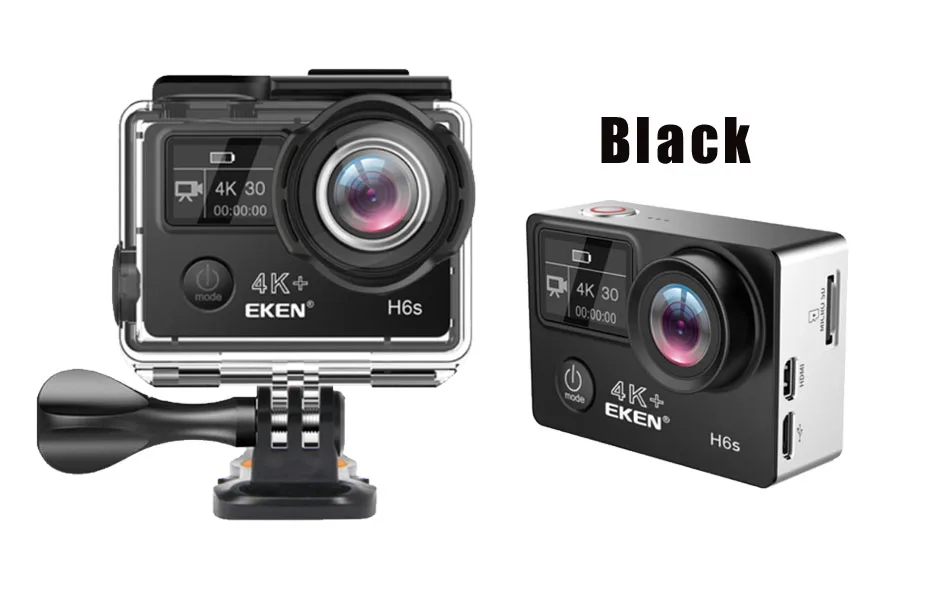 Оригинальная Экшн-камера eken H6s Utral HD 4 K, EIS, стабилизация изображения, Ambarella A12, чип, Wifi, водонепроницаемая, 14 МП, Мини спортивная камера - Цвет: As Photo