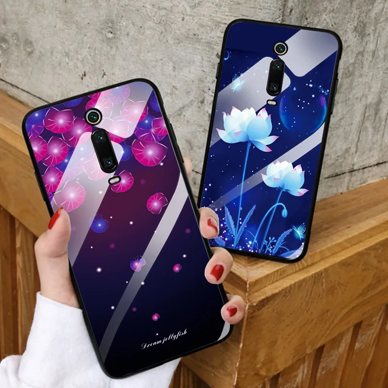 Для Red mi K20 Pro 6 5A 6A 7A 5 5Plus Мягкий чехол из закаленного стекла для Xiao F1 9 8 SE Lite 9T Note 4 4x