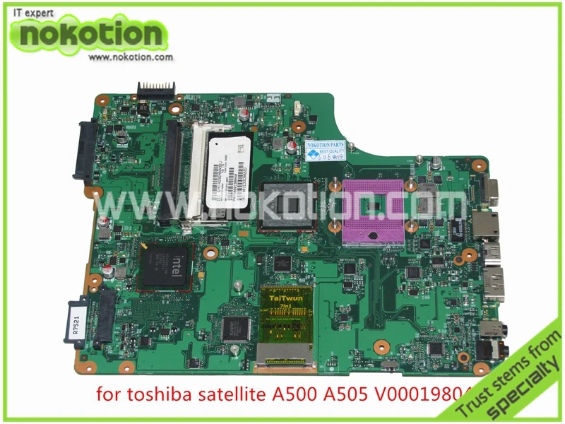 Материнская плата NOKOTION V000198040 для ноутбука toshiba satellite A500 A505 intel GM45 DDR2 полностью