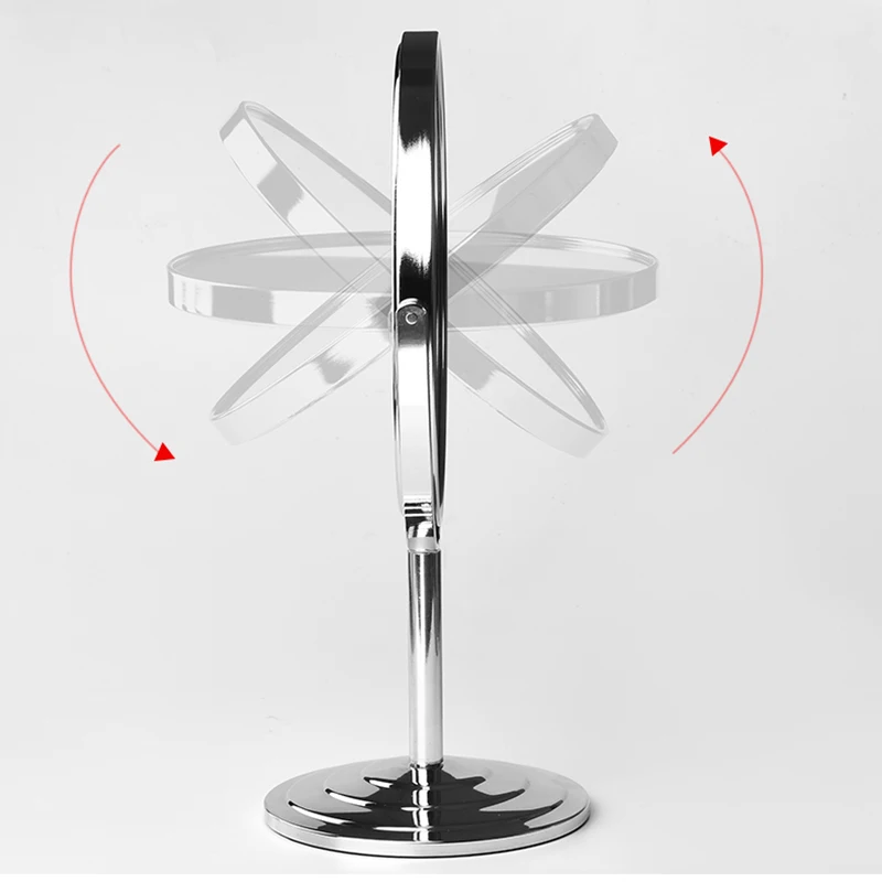 Настольное двухстороннее зеркало для макияжа Простое домашнее в европейском