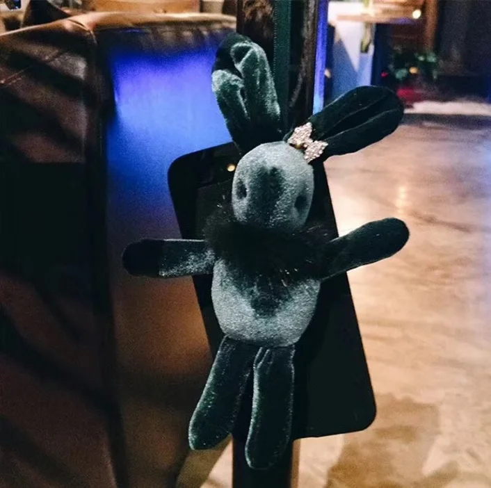 Linwei Симпатичный плюшевый кролик кукла мобильный телефон оболочки для iPhone 6 P 7 8 x