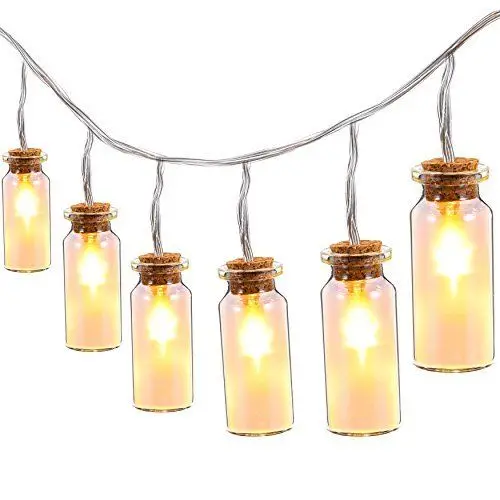 2 м 20 светодиодные огни строки в мини бутылки Рождественские строку для спальни