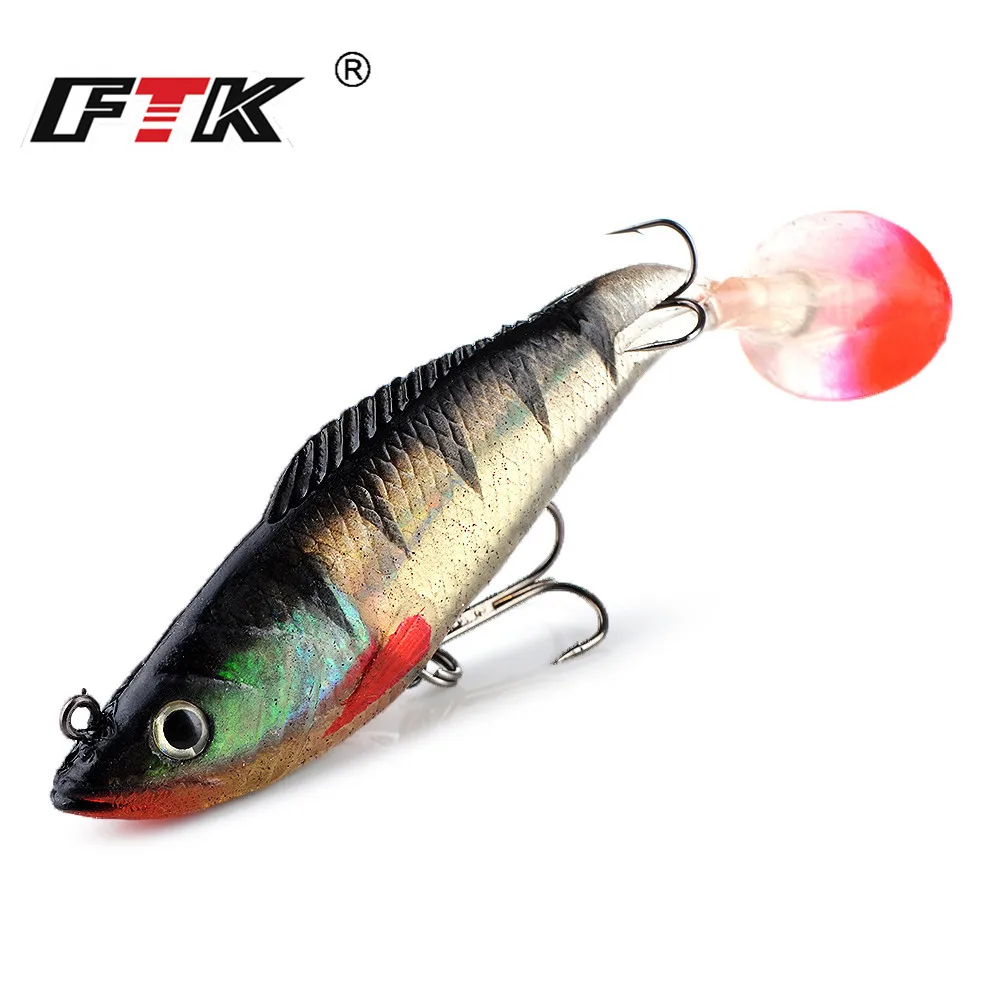 ФТК приманки мягкие джиг приманка для рыбалки с тройной крючок 1 шт. 8/10/12