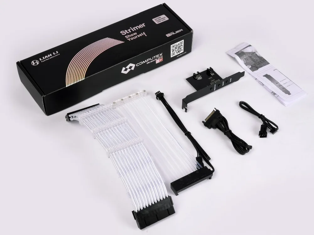 LIANLI стример 24 8 неоновая линия 24 Pin Мощность RGB блок питания кабель/VGA 8P+ 8P Удлинительный кабель с адаптером 5В 3Pin D-RGB заголовок и синхронизации