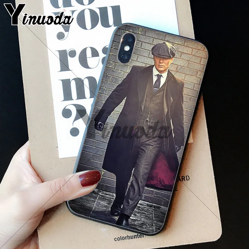 A7 Yinuoda Peaky blinds TPU Мягкий силиконовый черный чехол для телефона для Apple iPhone 8 7 6 6S Plus X XS MAX 5 5S SE XR Чехол для мобильного телефона - Цвет: A7