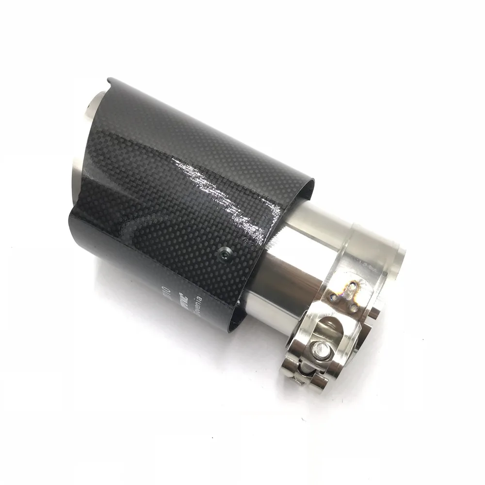 1 шт. Универсальный Akrapovic глянцевый выхлопной наконечник из углеродного волокна выхлопная труба из нержавеющей стали