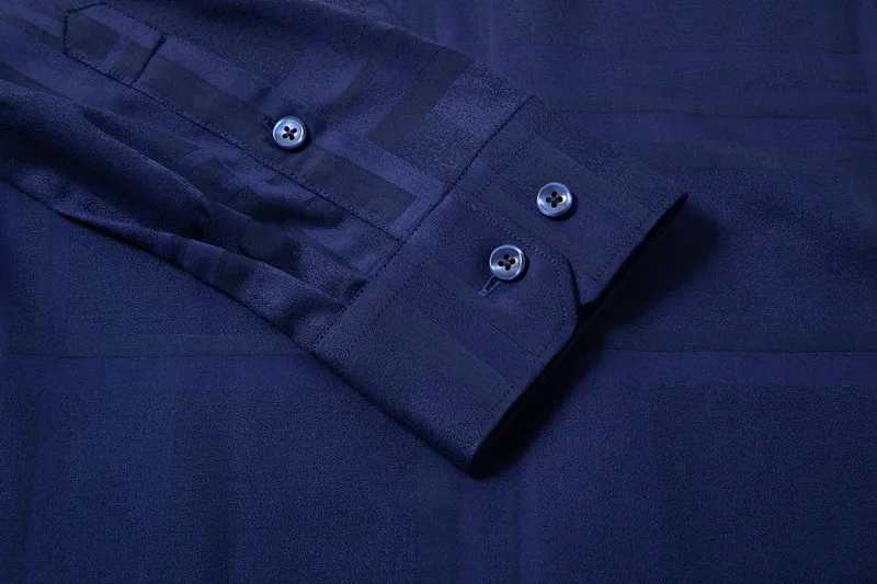 10xl 8xl 6xl Мужская Стандартная посадка с длинным рукавом, базовое платье с принтом, нашивка для рубашки, один карман, формальные, черные офисные рубашки для работы