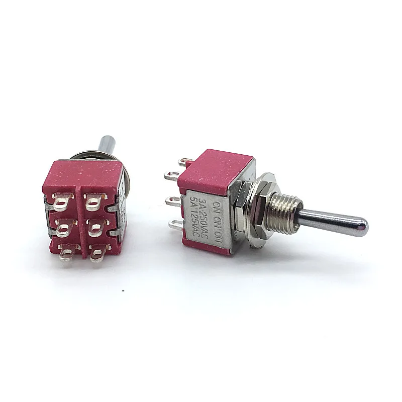 T812 сбросить кратковременный переключатель T80-T ВКЛ 3A/250V 5A/125V 6 мм 6PIN SP3T 3 Way переключатели
