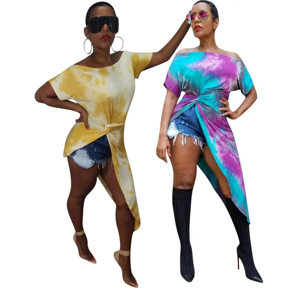 Joiekuno 2019 Модные принты мини вечерние платье Для женщин bodycon Vestidos разрез с