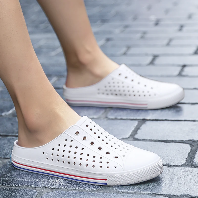 2018 New Couple Summer Jelly Shoes Beach Kids Sandals Men Clogs Hollow Slippers Flip Flops Women Light sandalias SIZE 36-45 |