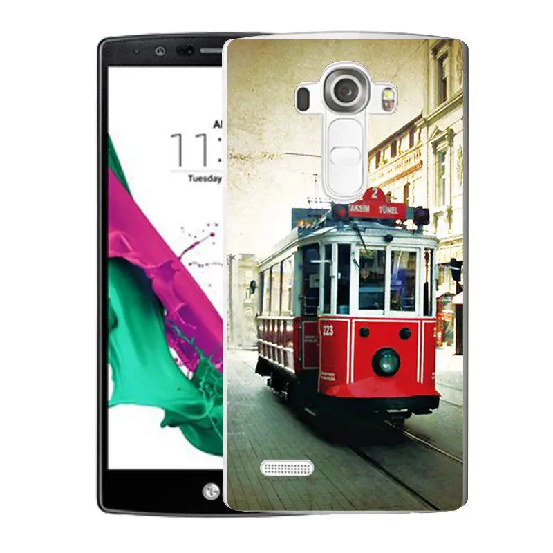 QMSWEI TPU Transparent Phone Case For LG K3 K4 K5 K8 Soft Printed Music Boat Bus Dandelion Cover Free shipping G3 G4 G5 V10 |