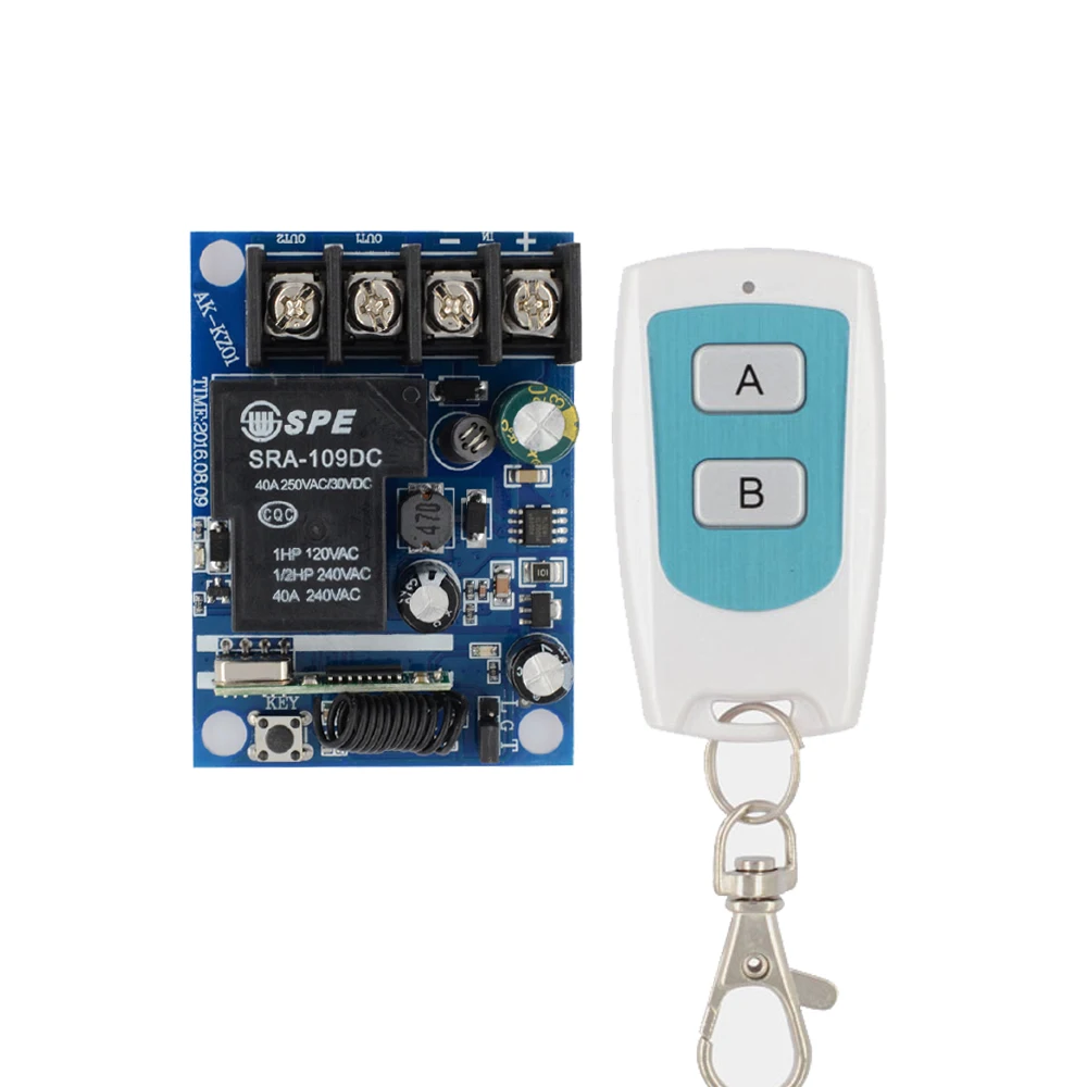 Переключатели беспроводные 1 канальные 12 48 В 24 40 А с 2 кнопками|control|relay pcbrelay logic control