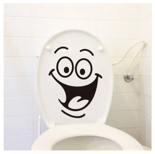 

Big mouth toilet stickers Wall decorations 342. diy vinyl adesivos de paredes home decal mual art waterproof posters paper 7.0