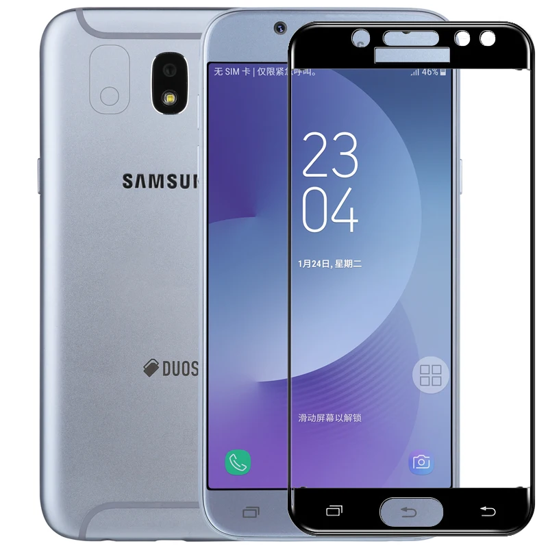 Для Samsung Galaxy J3 J5 J7 2017 года 9H полное покрытие закаленное стекло для J530 Защитная