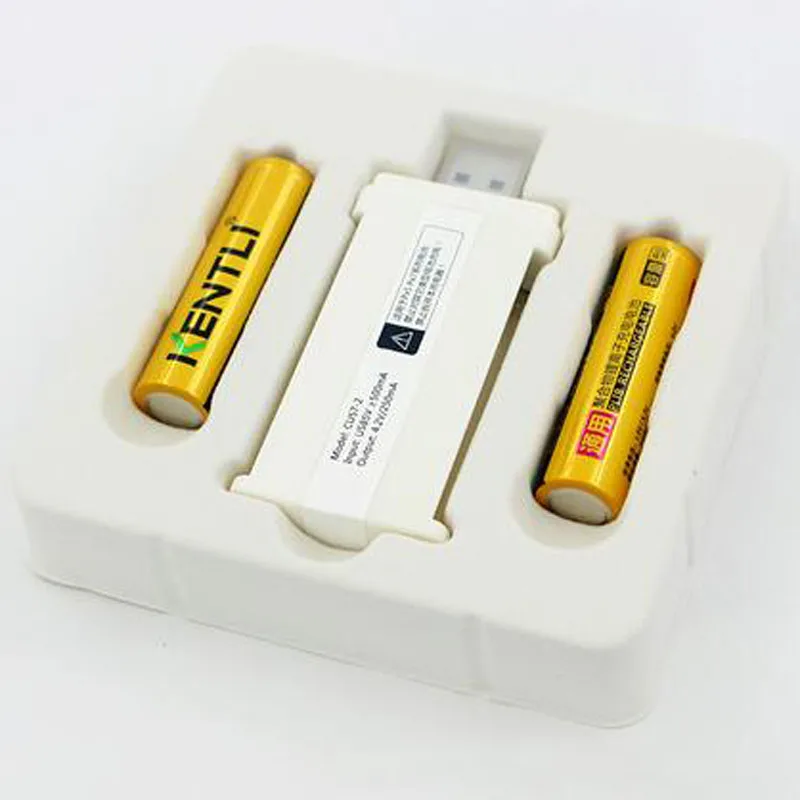 2 шт. 1 5 V 2400mWh Kentli литий-полимерные литий-ионные аккумуляторы AA + USB AAA