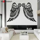 Креативный дизайн, Ангел, демон, злые крылья, небеса, ад, рай, настенная наклейка, винил, домашний декор, украшение интерьера, настенные наклейки 3348