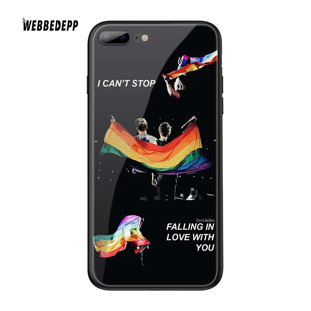 TG21 WEBBEDEPP One Direction в виде татуировки Harry Styles» закаленное Стекло чехол для Apple iPhone 6 6S 7 8 плюс 5 5S SE XR X XS 11 Pro MAX чехол - Цвет: TG21