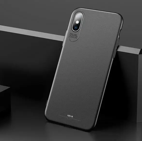 Ультратонкий чехол для телефона iPhone X XR XS MAX прозрачный 0 3 мм матовая задняя крышка