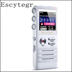 DN006 Escytegr 8G/16G/32G профессиональный аудио Диктофон MP3-плеер двойной микрофон USB флэш-драйвер Голосовая активация запись