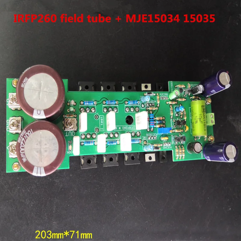 300 Вт моно IRFP260 полевая трубка + MJE15034 15035 Hi Fi усилитель жара законченная