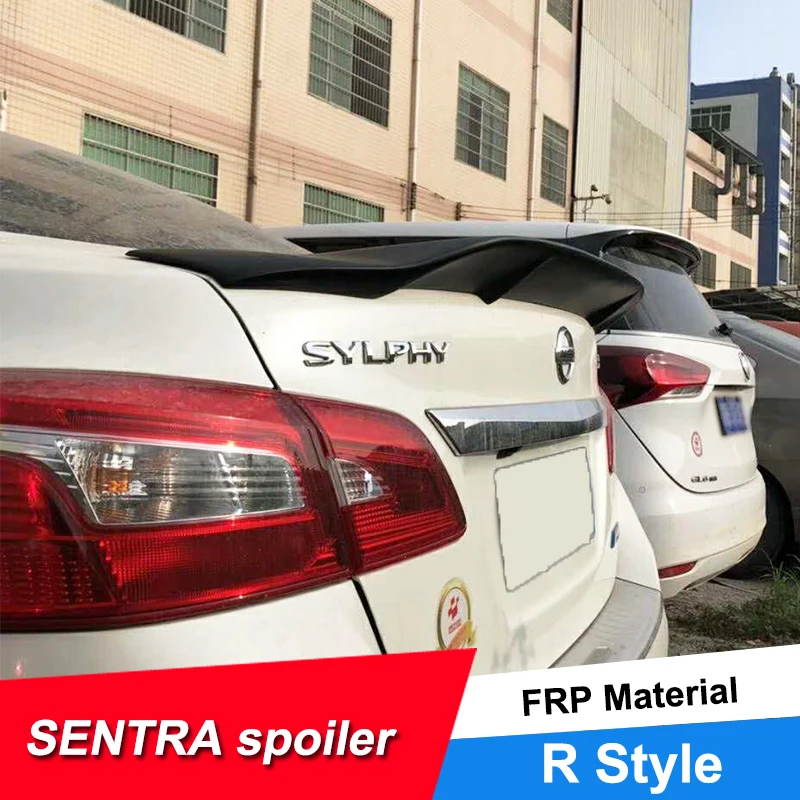 JNCFORURC Задняя Крышка багажника автомобильный спойлер для Nissan SENTRA 2012 13 14 15 16 17 18 FRP