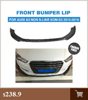 Диффузор для губ заднего бампера из углеродного волокна для Audi A3 standard Sedan 4 двери 8V- Non Sline