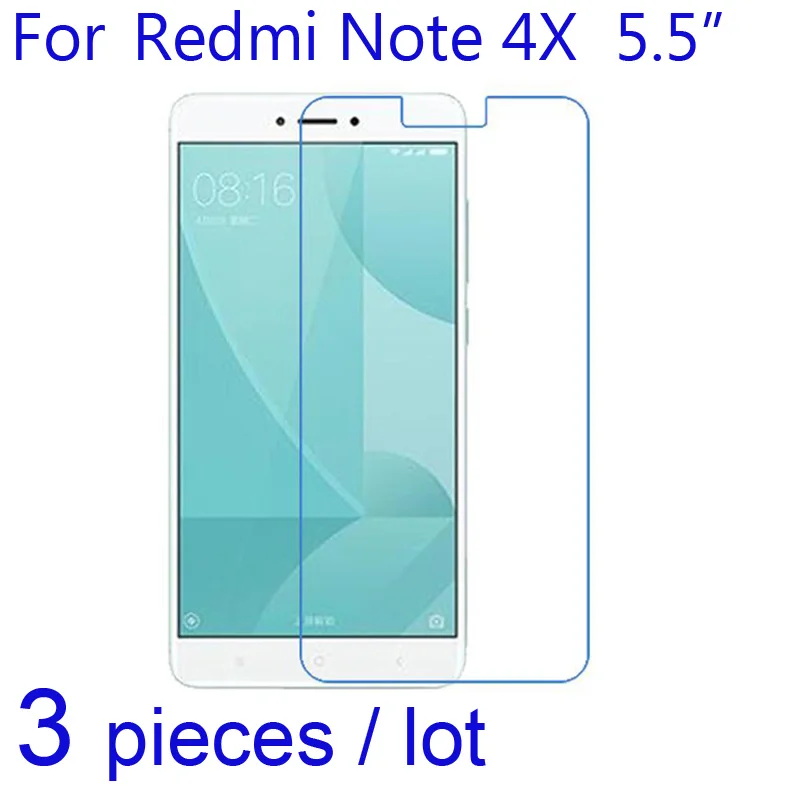 3pcs Soft Screen Protectors for Xiomi Xiaomi Redmi Note 4X Phone Clear/Matte/Nano Anti-Explosion/Triple 3-in-1 Protective Films