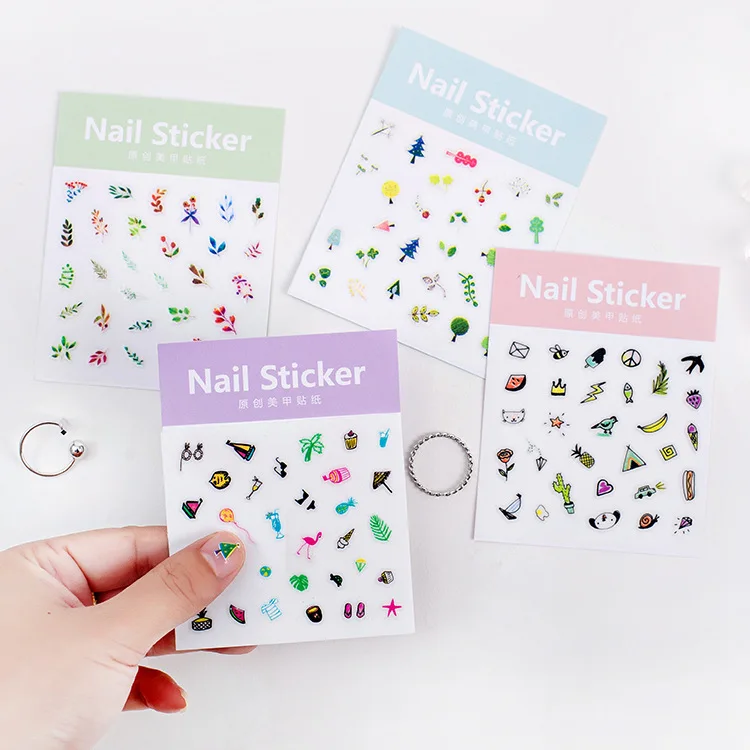 4 шт. экологически чистые силиконовые масляные наклейки для ногтей красивые