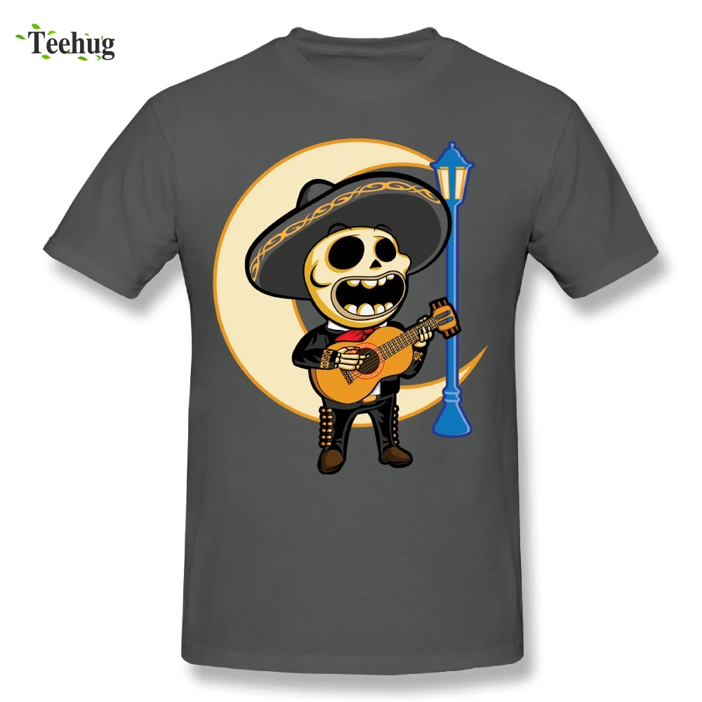 

Casual Men's Mexicanos Guitar T-Shirt 100% Cotton Homme Tee Shirt For Man Streetwear Shirts