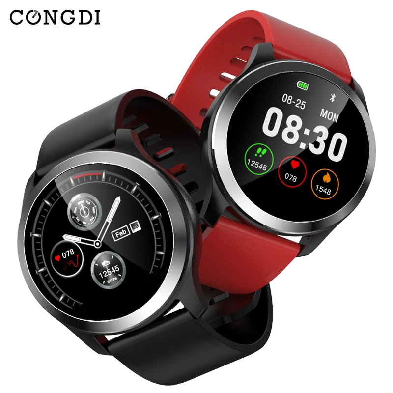 Смарт часы Congdi 100% оригинальные Z03 ECG PPG с тонометром и пульсометром умные для IOS
