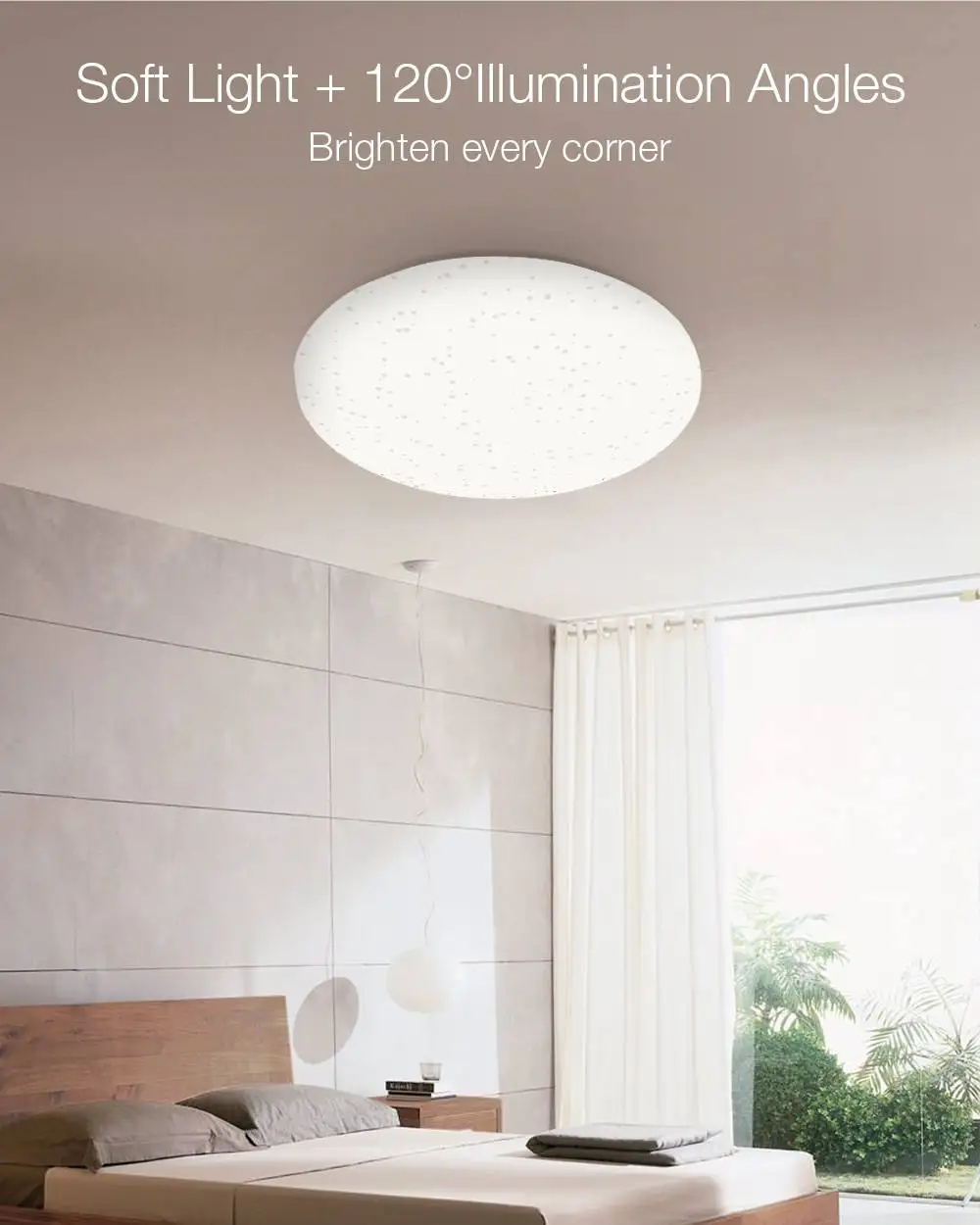 Blitzwolf BW-LT20 24W AC100-240V Smart LED Ceiling Light Mount WiFi APP Remote Control Working with Amazon-Echo for Google Home