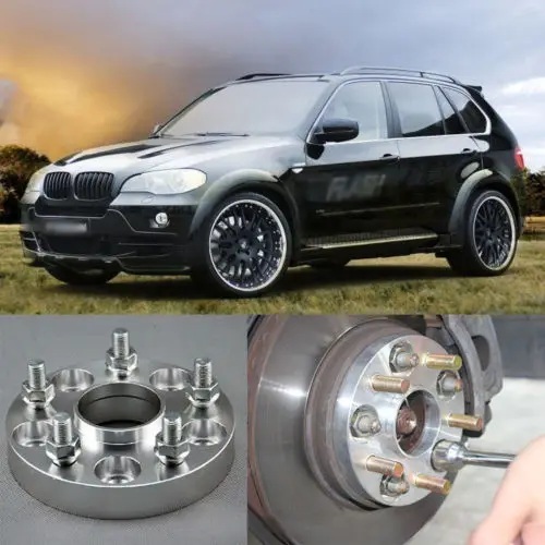 Teeze 4pcs New Billet 5 Lug 14*1.5 Studs Wheel Spacers Adapters For BMW X5 E53 2000-2006 | Автомобили и мотоциклы