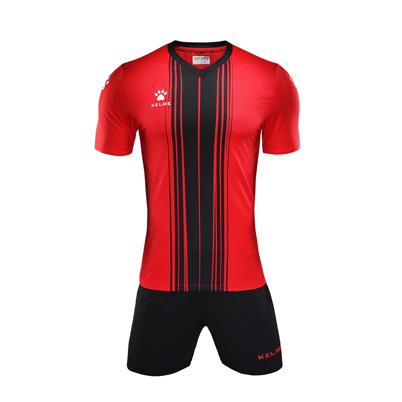 Red Kelme Мужская футбольная Джерси Survete мужчины t футбольные соревнования тренировочная форма костюм 3991536 - Цвет: Red