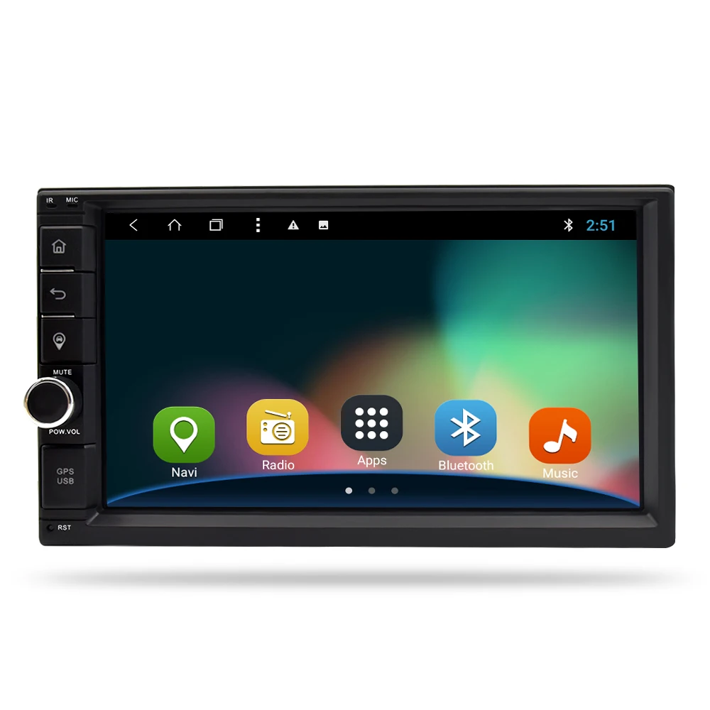 2 Din Android 8,1 Универсальное автомобильное радио gps навигация мультимедийный плеер Авто аудио стерео головное устройство 2G ram 32G rom FM Rds Wifi DAB