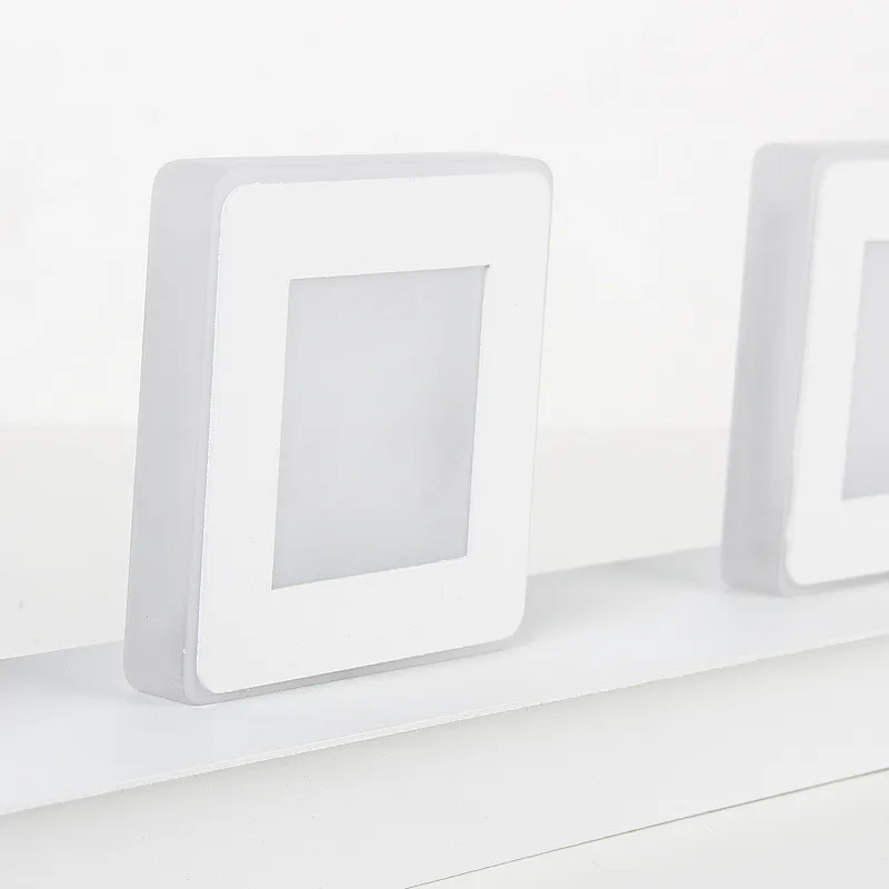 Металлический акриловый зеркальный налобный фонарь светодиодный настенный