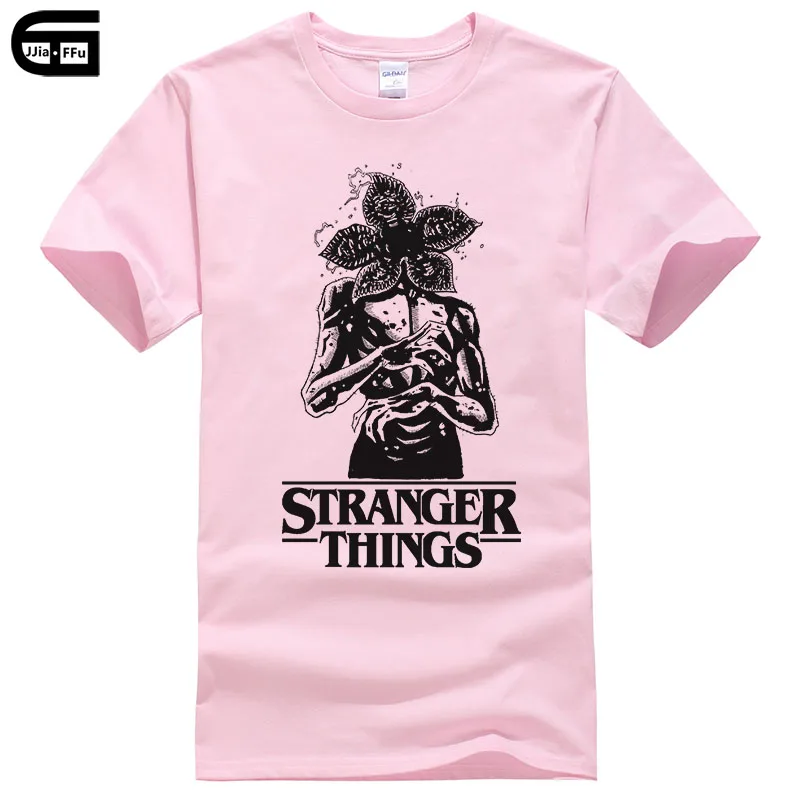 New Street Brand Stranger Things T Shirt Men Funny Strange Demogorgon T-shirt Summer Short Sleeve Print Tee Male Clothing T214