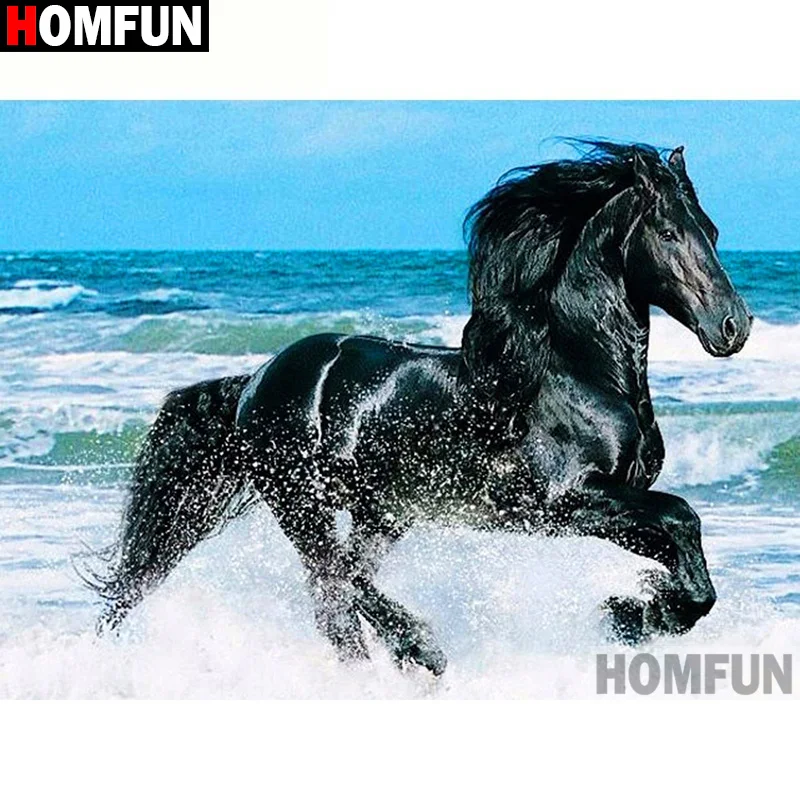 Алмазная 5d-картина HOMFUN Морская лошадь вышивка крестиком с полными