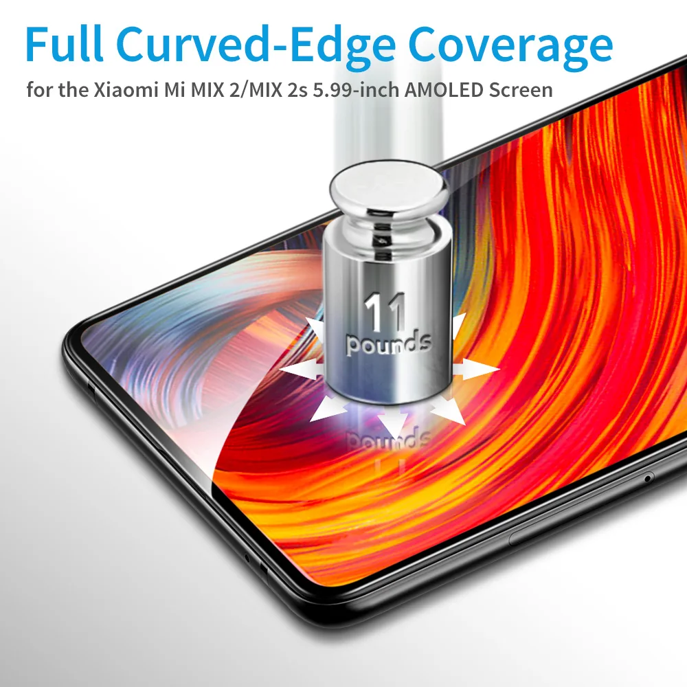 ESR Xiaomi mi X 2 2S Защита экрана для Xiao mi 8 8 SE закаленное стекло 3X более сильное 9H 3D полное покрытие Xiaomi mi 6 защитная пленка