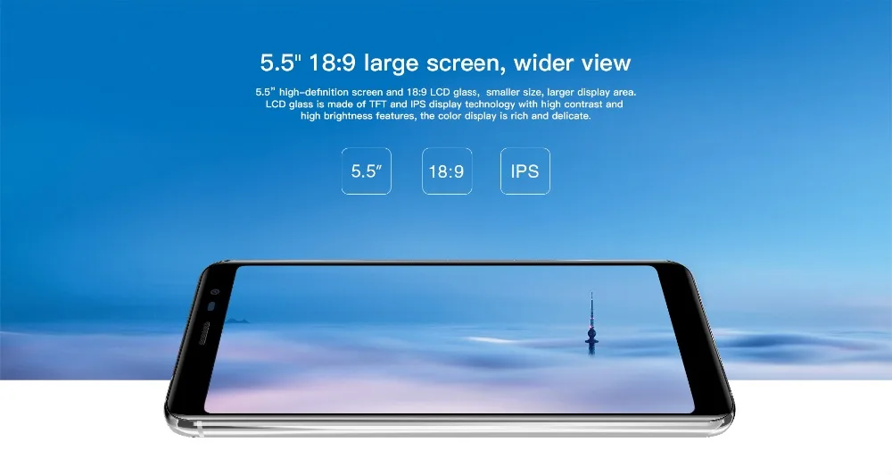 Allcall Rio X MTK6580 четырехъядерный 1 ГБ 8 ГБ Android 8,1 18:9 5,5 дюйма камера 13 МП+ 2 МП 2850 мАч 3G смартфон
