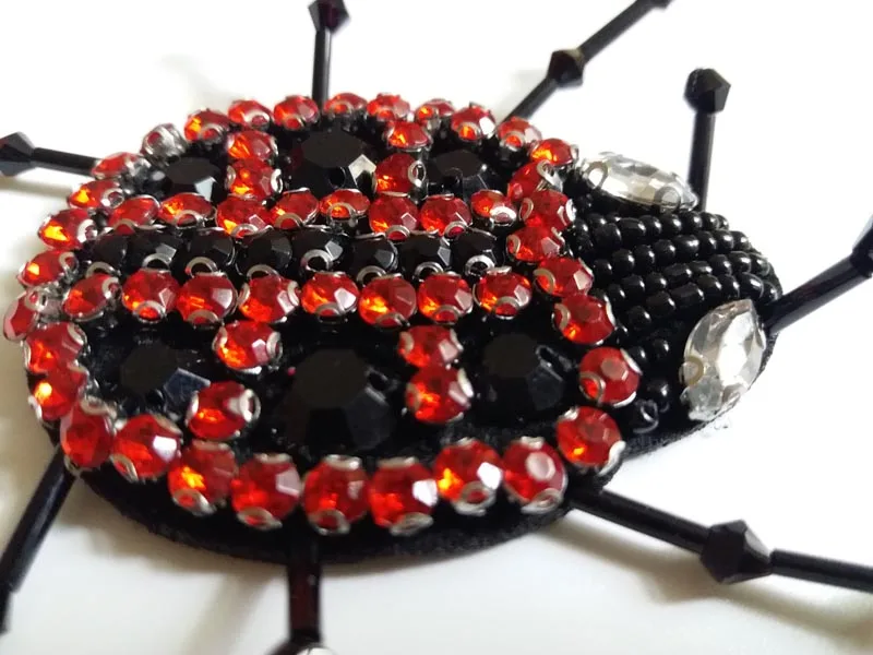 2 шт. декоративные нашивки с блестками божья коровка|sequin patches|patches for clothingsequins patches