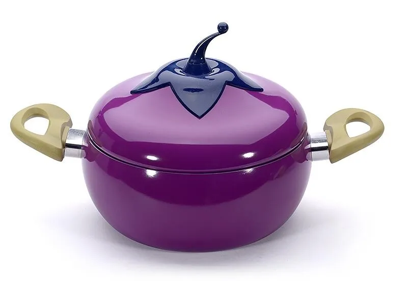 

fashion Vegetables Modeling Non Stick Pot Lovely Style eggplant Pot Cookware Kitchen Cooking Pot Soup