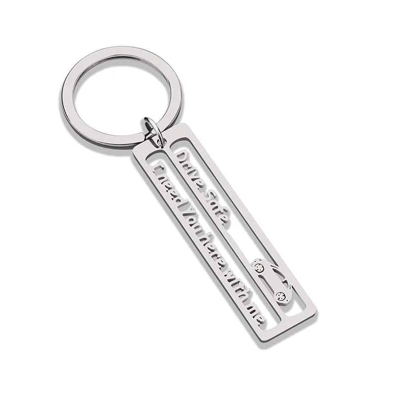 Брелок для ключей из нержавеющей стали с гравировкой на заказ | Украшения и