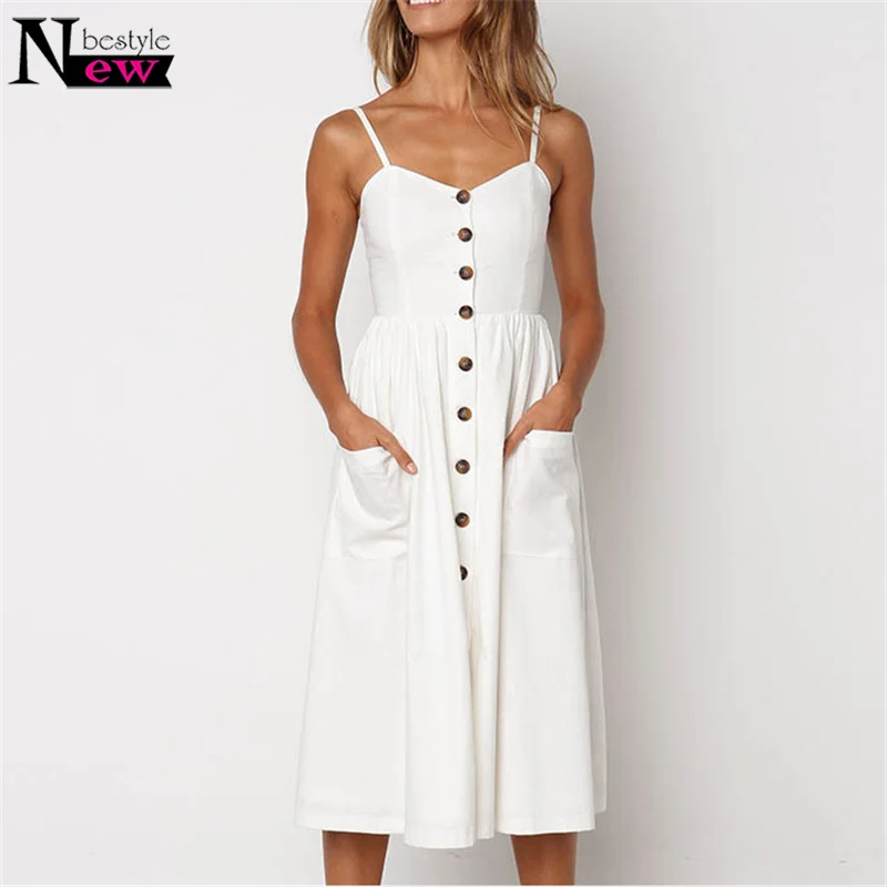 Summer Dress Women 2019 Sexy Boho Floral Tunic Beach Elegant Sundress Pocket Plus Size White Striped Female Vestidos | Женская одежда