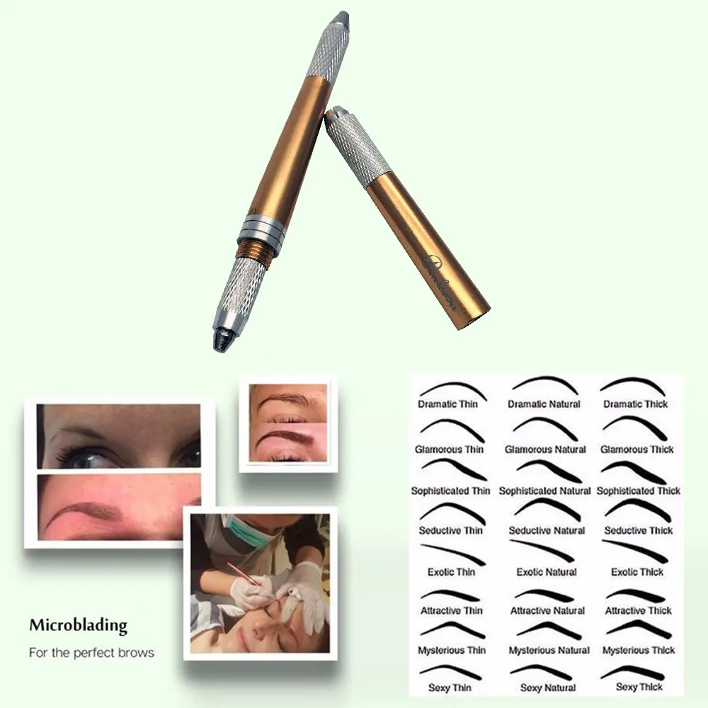 5 шт. ручка для микроблейдинга бровей с иглами| |