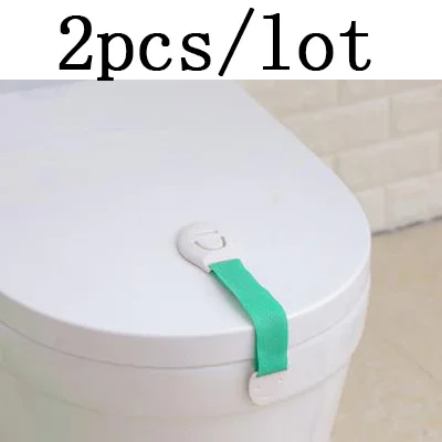 2pcs green Ящики для дверей шкафа, холодильник, туалет, замки безопасности для детей, пластиковые замки для детей, ремни для защиты младенцев - Цвет: 2pcs green